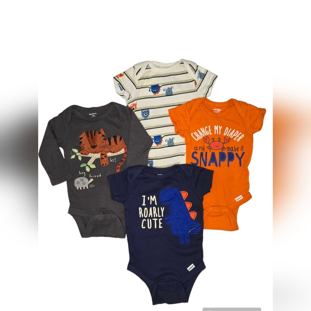 0-3M Baby Boy Bodysuits